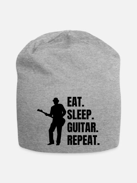 Guitariste Musicien Guitariste Groupe de musique Guitare - Bonnet en jersey - gris chiné