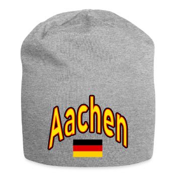 Drapeau de l’Allemagne d’Aix-la-Chapelle - Bonnet en jersey - gris chiné - Devant