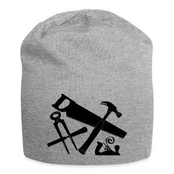 Logo de l’outil Charpentier - Bonnet en jersey - gris chiné - Devant