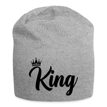Roi - Bonnet en jersey - gris chiné - Devant