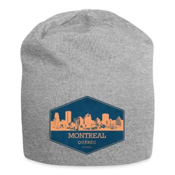 Montréal Canada - Bonnet en jersey - gris chiné - Devant