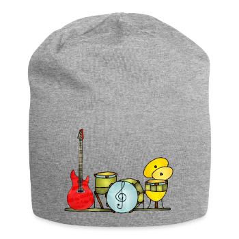 Musikinstrumente - Jersey-Beanie - Grau meliert - Vorne