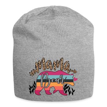 Mother's Day Vintage Mama/Mom 2 - Jersey Beanie - heather grey - Front