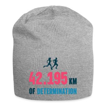 Marathon - 42 195 km de détermination - Bonnet en jersey - gris chiné - Devant