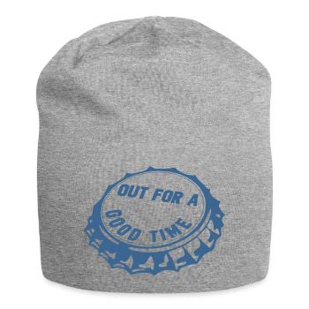 out for a good time - Jersey Beanie - heather grey - Front