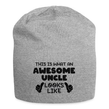 This is what an Awesome Uncle lookslike - Jersey-Beanie - Grau meliert - Vorne
