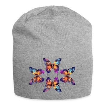 Magical butterflies - Jersey-Beanie - Grau meliert - Vorne