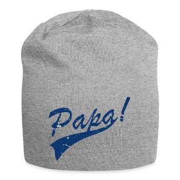 Vintage-Vater - Jersey-Beanie - Grau meliert - Vorne