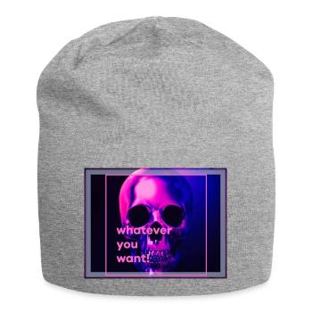 Neu neu neu - Jersey-Beanie - Grau meliert - Vorne