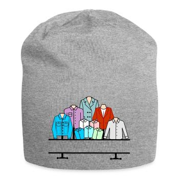 Men's clothing store - Jersey Beanie - heather grey - Front