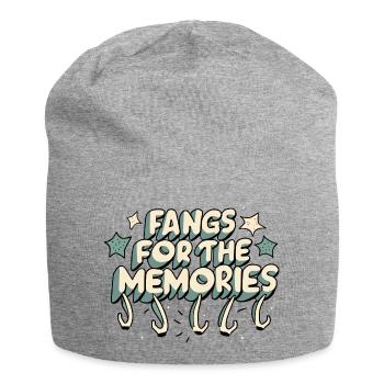 Fangs For The Memories - Jersey Beanie - heather grey - Front