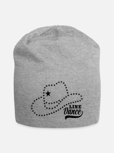 Linedance Linedancing Country Fan - Geschenk - Jersey-Beanie - Grau meliert