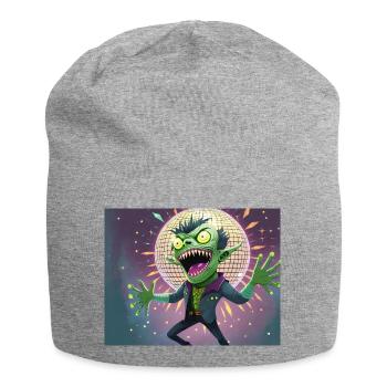 Drunkenstein's Monster Halloween lustiges Wortspiel - Jersey-Beanie - Grau meliert - Vorne