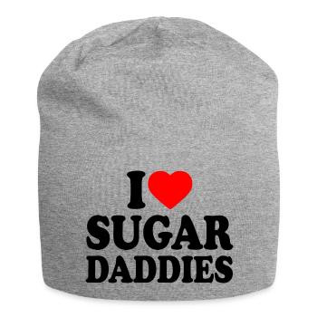 i love sugar daddies - Jersey Beanie - heather grey - Front