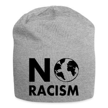 No racism - Jersey-Beanie - Grau meliert - Vorne