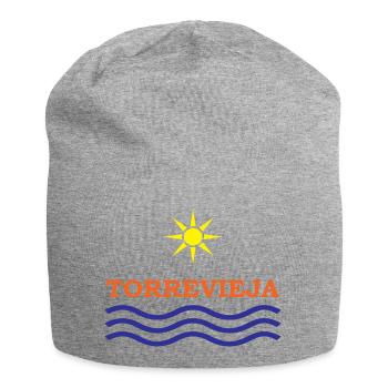 Sun and Waves Torrevieja Design - Jersey Beanie - heather grey - Front