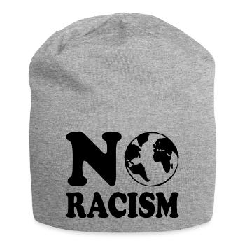 No racism - Jersey-Beanie - Grau meliert - Vorne
