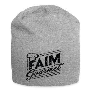 Gourmet Hunger - Foodie - Jersey Beanie - heather grey - Front