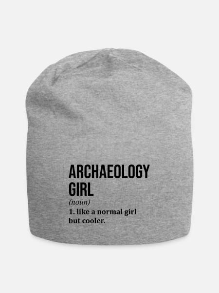 Archaeology Archaeology Archaeology - Jersey Beanie - heather grey