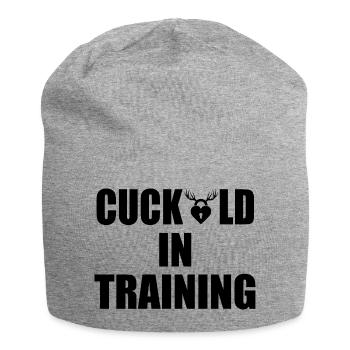 cuckold in training - Jersey-Beanie - Grau meliert - Vorne