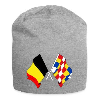 Drapeau de la Belgique, Anvers - Bonnet en jersey - gris chiné - Devant