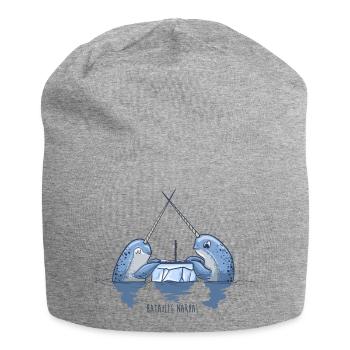 Bataille narval - Bonnet en jersey - gris chiné - Devant