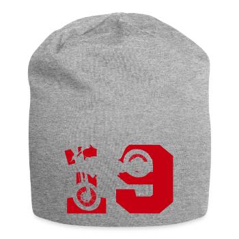 Moto 19 biker - Jersey Beanie - heather grey - Front