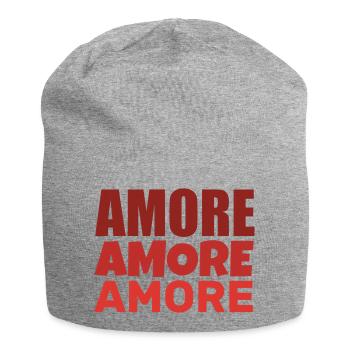 Amore - Jersey Beanie - heather grey - Front