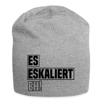 es eskaliert eh - Jersey-Beanie - Grau meliert - Vorne