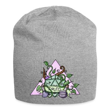 Druid | RPG | Magisch | Nerdy Stuff | Handmade | - Jersey-Beanie - Grau meliert - Vorne