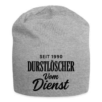 Seit 1990 - Jersey-Beanie - Grau meliert - Vorne