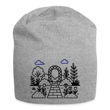 Garden Nursery Logo - Jersey Beanie - heather grey - Front