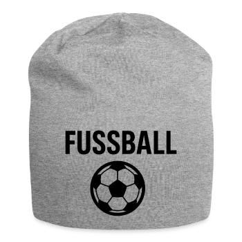 FUSSBALL – Klassisch & Zeitlos - Jersey-Beanie - Grau meliert - Vorne