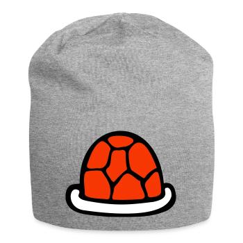 Turtle shell without turtle cute shell - Jersey Beanie - heather grey - Front