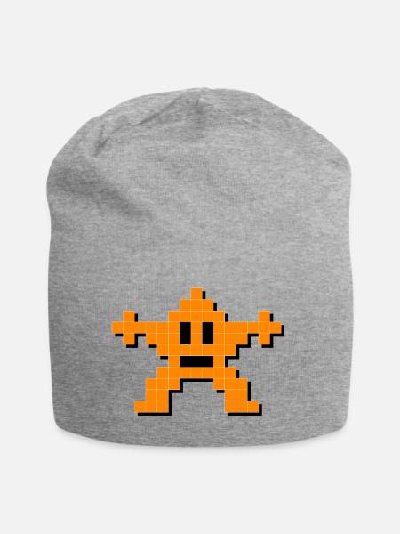MOMO - Jersey-Beanie - Grau meliert