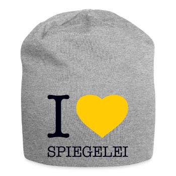 I love Spiegelei - Jersey-Beanie - Grau meliert - Vorne