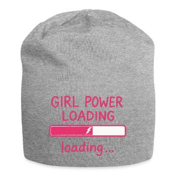 Barre de chargement Girl Power - Bonnet en jersey - gris chiné - Devant