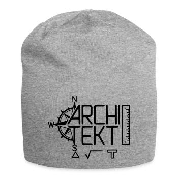 Architect Design with Drawing Tool - Jersey Beanie - heather grey - Front