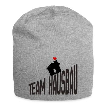 Team Hausbau - Jersey-Beanie - Grau meliert - Vorne