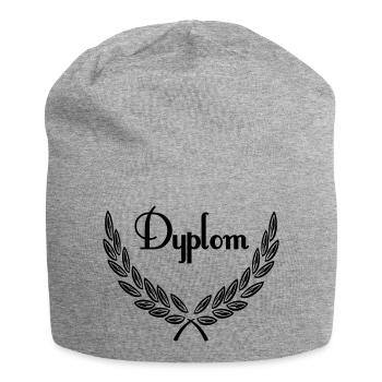 dyplom - Jersey-Beanie - Grau meliert - Vorne