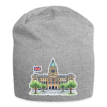 Birmingham Skyline Council House Victoria Sq Art - Jersey Beanie - heather grey - Front