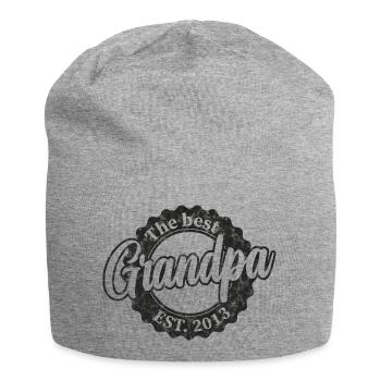 The Best Grandpa since 2013 - Jersey-Beanie - Grau meliert - Vorne