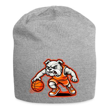 Mascotte de dribble puissant du basketball des Bulldogs - Bonnet en jersey - gris chiné - Devant