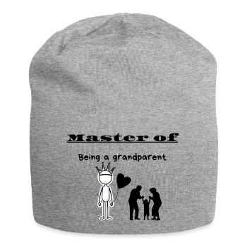 Maître d’être grand-parent - Bonnet en jersey - gris chiné - Devant
