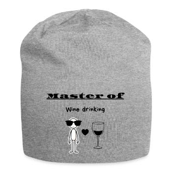 Maître du vin - Bonnet en jersey - gris chiné - Devant