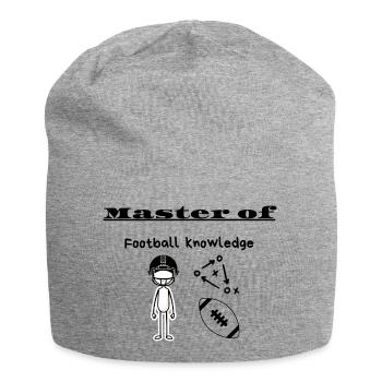 Maîtrise en connaissances du football - Bonnet en jersey - gris chiné - Devant