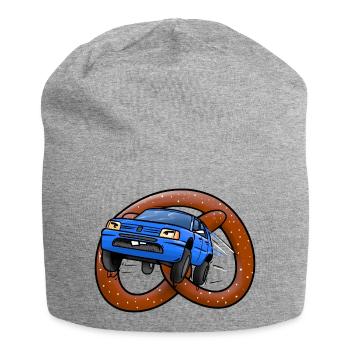 Les bretzels à roulettes - Bonnet en jersey - gris chiné - Devant