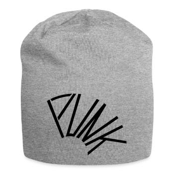 Punk - Jersey-Beanie - Grau meliert - Vorne