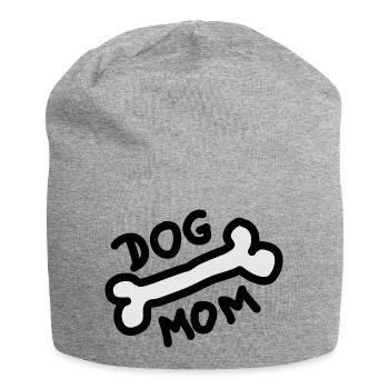 Maman de chien Os Chiens - Bonnet en jersey - gris chiné - Devant