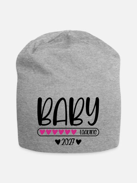 Baby 2027 loading - Jersey-Beanie - Grau meliert